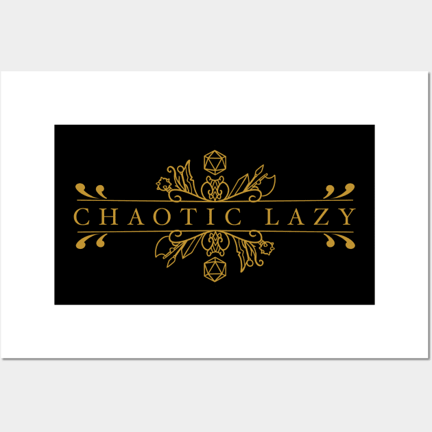 Chaotic Lazy alignment Wall Art by SpicyCookiie